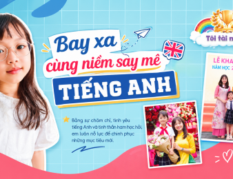 Học sinh lớp 4A Thực nghiệm KHGD xuất hiện trên ấn phẩm Cầu Vồng Tuổi thơ với niềm say mê Tiếng Anh